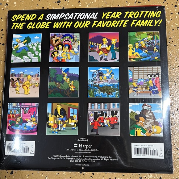 Brand New Simpsons Calendars from 2004 - 2009 - Picture 8 of 10
